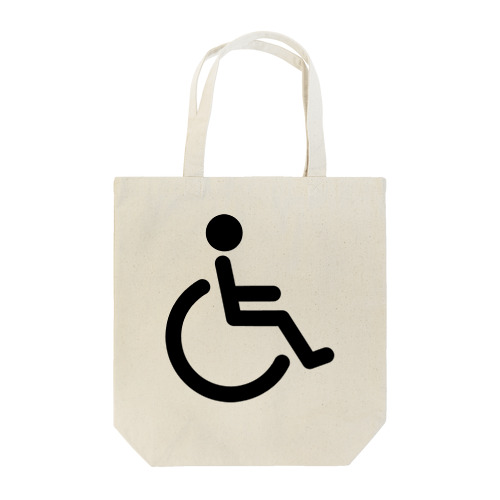 車椅子マーク（黒） Tote Bag
