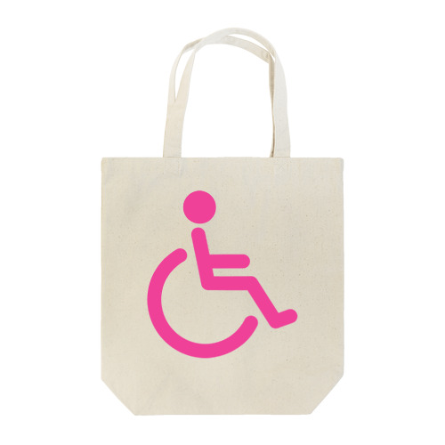車椅子マーク（ピンク） Tote Bag