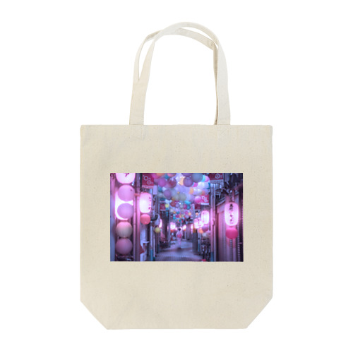 サイバーパンク夜の芸者写真 Tote Bag