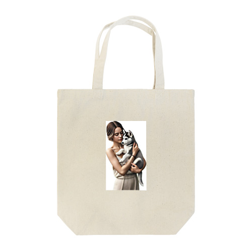 かわいさ満点！子犬のハスキー！ Tote Bag