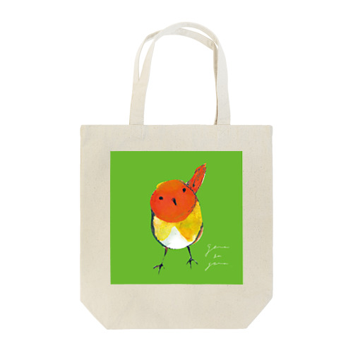 こまどりと草色 Tote Bag