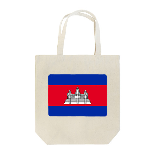 カンボジアの国旗 トートバッグ