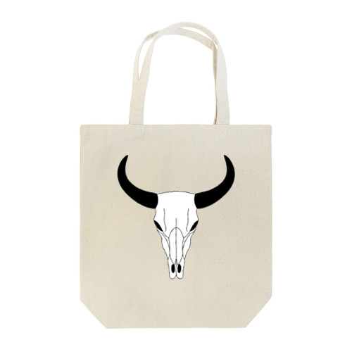 小物用:牛の頭蓋骨 Tote Bag