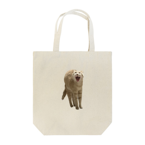 あくび猫のシロ Tote Bag