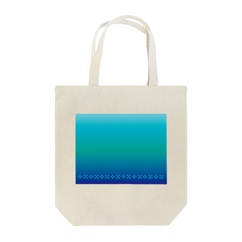 空と海の青　ミンサー　[Hello!Okinawa] Tote Bag