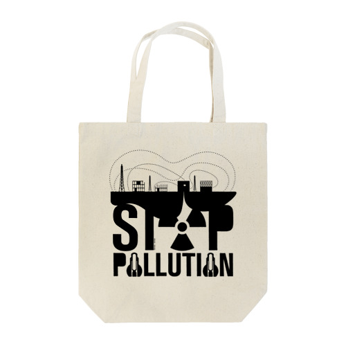 STOP POLLUTION トートバッグ