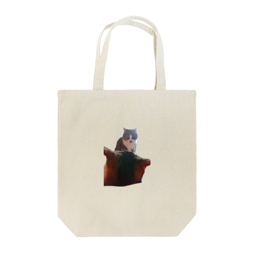 猫ミーム風睨みネコ Tote Bag