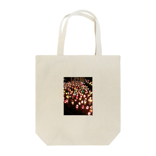 幻想的なキャンドル(縦) Tote Bag