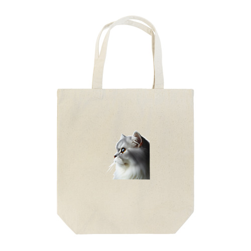 愛らしいネコの横顔 Tote Bag