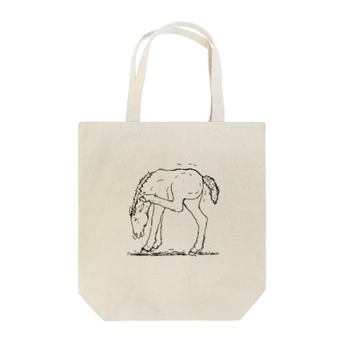  仔馬のカキカキ Tote Bag