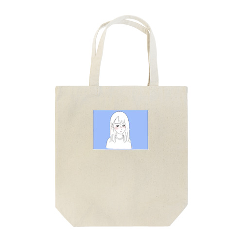 おともだち(blue) : tote bag Tote Bag