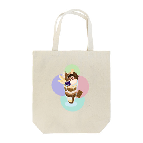 チョコレートパフェ  カラフル Tote Bag