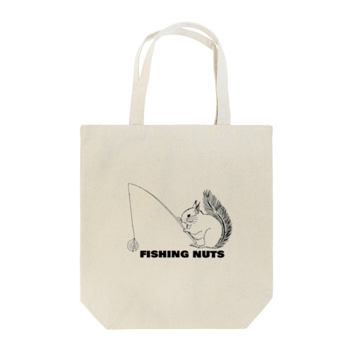 Fishing nuts リス Tote Bag