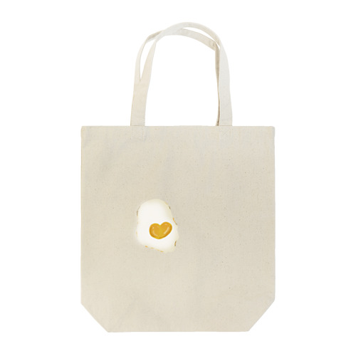 黄身がハートの目玉焼き Tote Bag