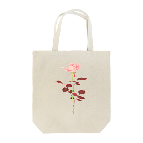 紅い葉の薔薇 Tote Bag