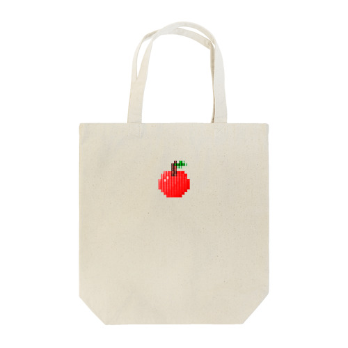 りんごの刺繍風イラスト トートバッグ