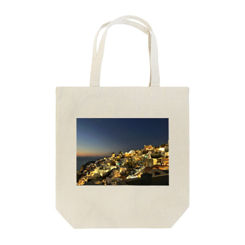 サントリーニの夜景 Tote Bag