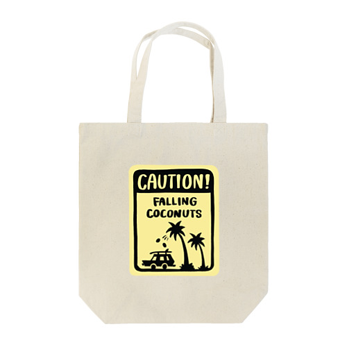 CAUTION COCONUT Tote Bag