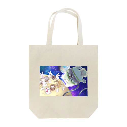 宇宙ポメラニアン年賀絵 Tote Bag