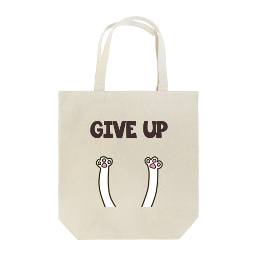 GIVE UPねこ Tote Bag