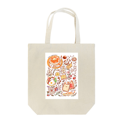 猫と朝食 Tote Bag