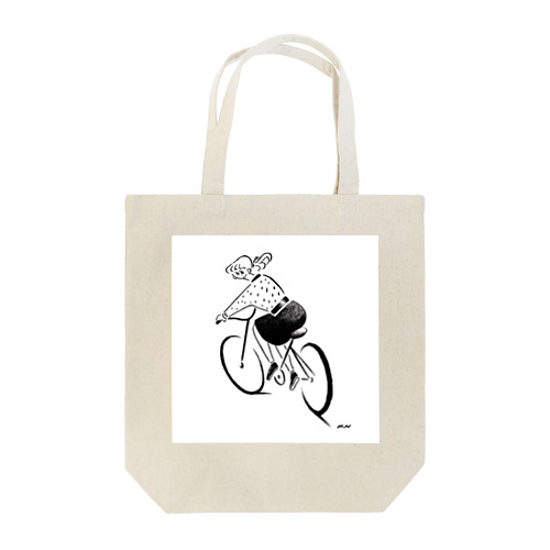 cycling girl Tote Bag