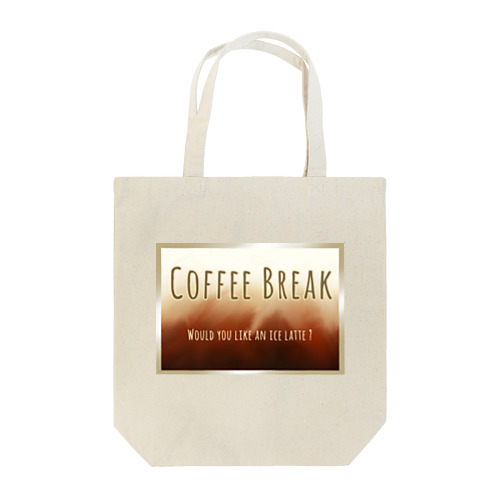 Coffee Break -ice latte- トートバッグ