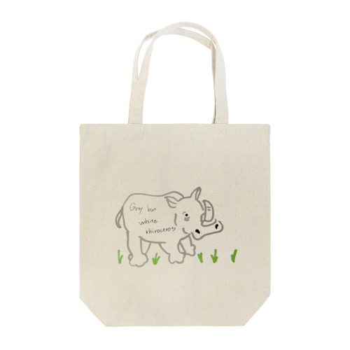 シロサイ くん Tote Bag