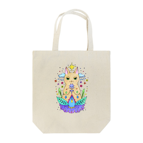 ネコと小さな怪獣 Tote Bag