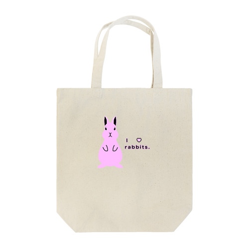 I love rabbits. Tote Bag