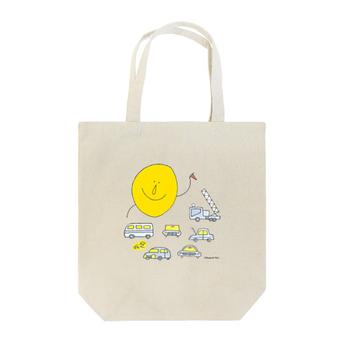 おつきさまとくるまたち Tote Bag