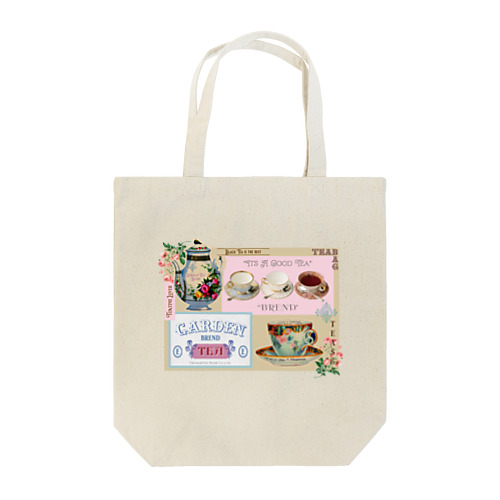 vintage tea label Tote Bag