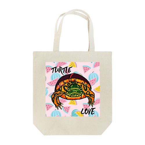 アカセスジガメちゃん カラフル Tote Bag