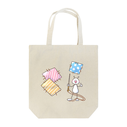 パッチワークうちうじんくん Tote Bag