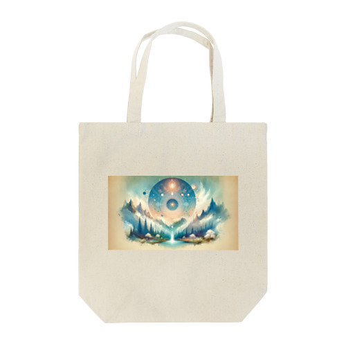 魔法陣が描かれた空(AI) Tote Bag