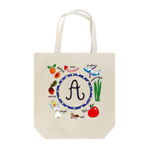 アルファベット "A" Tote Bag