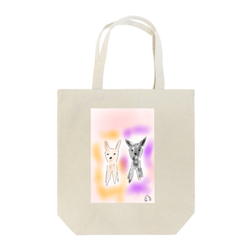 姉妹犬 Tote Bag