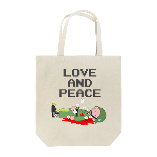 LOVE AND PEACE トートバッグ