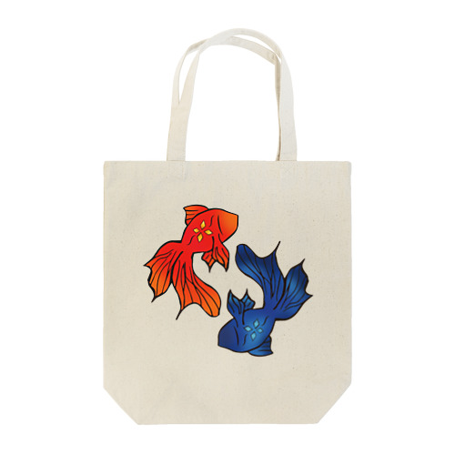 あかあお金魚 Tote Bag