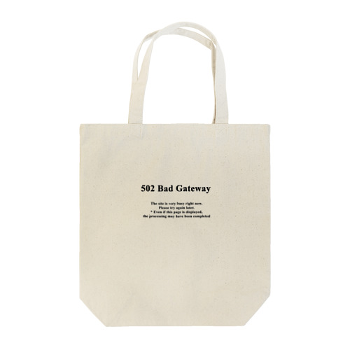 502 Bad Gateway Tote Bag