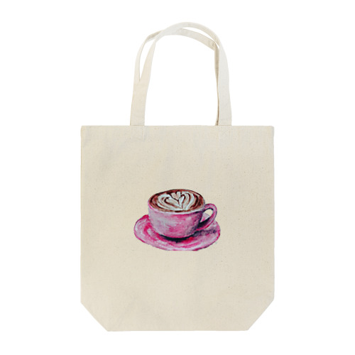 カフェラテ水彩画♪ Tote Bag