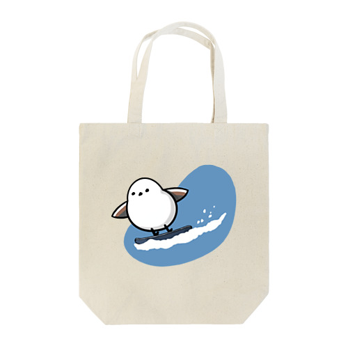 シマエナガとスノボ 01 Tote Bag