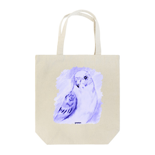 セキセイインコ　アート鳥　パープル Tote Bag