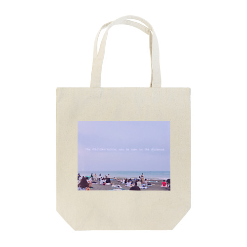 The EBOSHI ROCK can be seen in the distance. Tote Bag