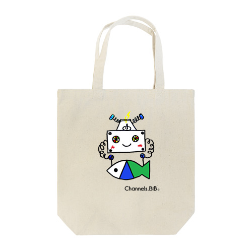 さかなロゴ × DENPAくん コラボ Tote Bag