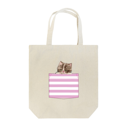 ポッケ猫 Tote Bag