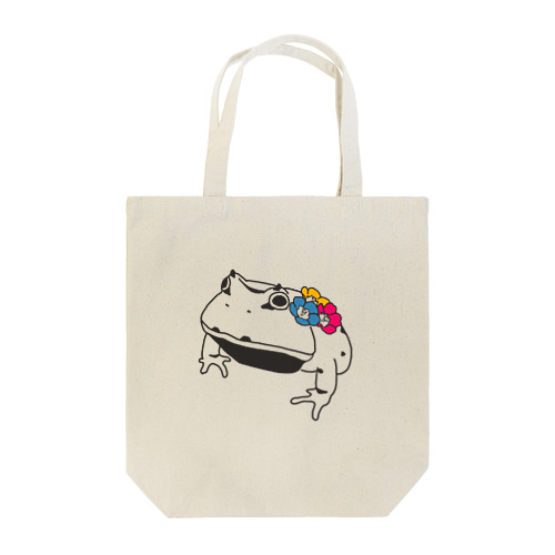 アマゾンツノガエル_花 Tote Bag