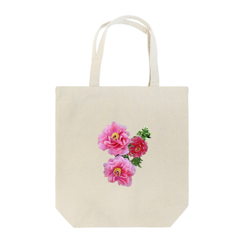 牡丹の花 3輪🌺 Tote Bag