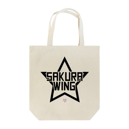 SAKURA WINGスター黒字 Tote Bag