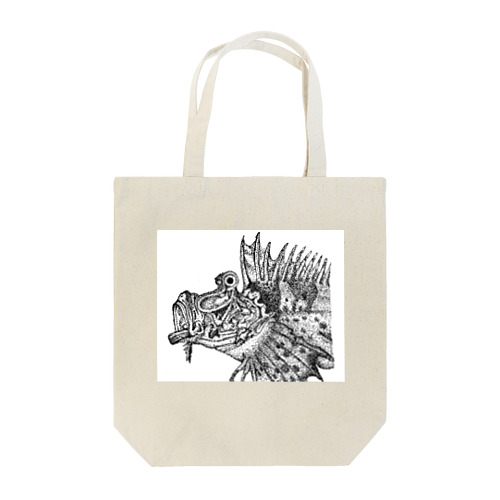 オコゼ点描画 Tote Bag